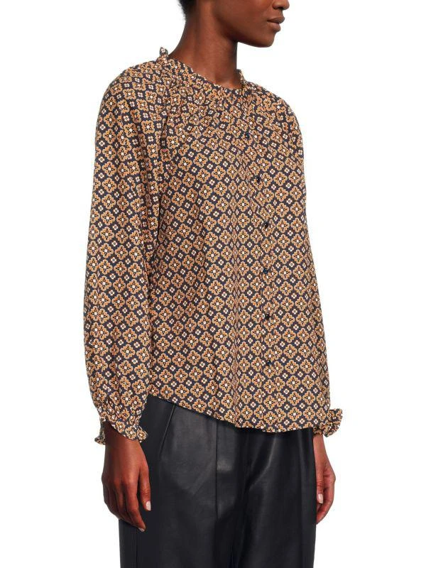 Bobeau Geometric Button Down Shirt 3