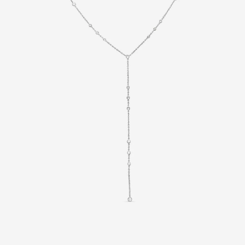 Mémoire Mémoire Cascade 18K White Gold Diamond Lariat Necklace FNZY16118008W72000