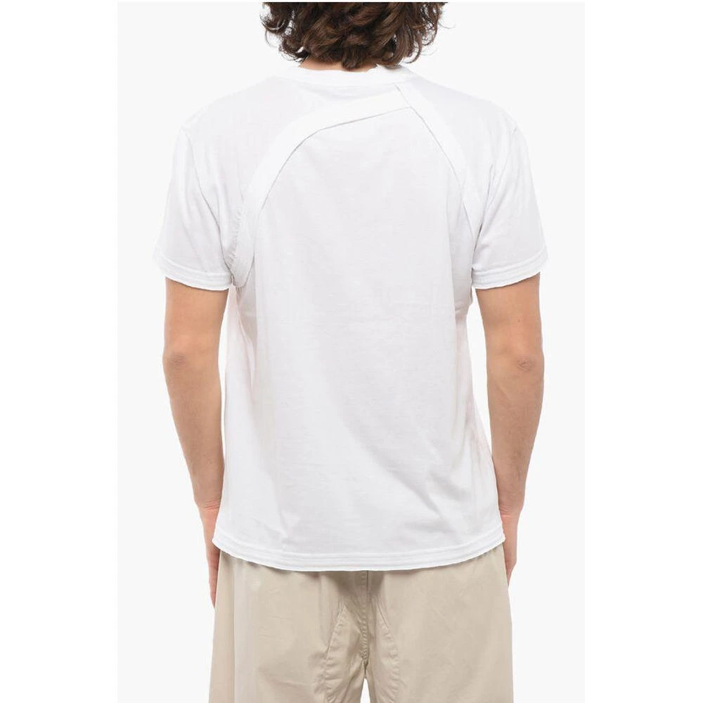Alexander McQueen Crew Neck BRACES Cotton Men's T-Shirt 2
