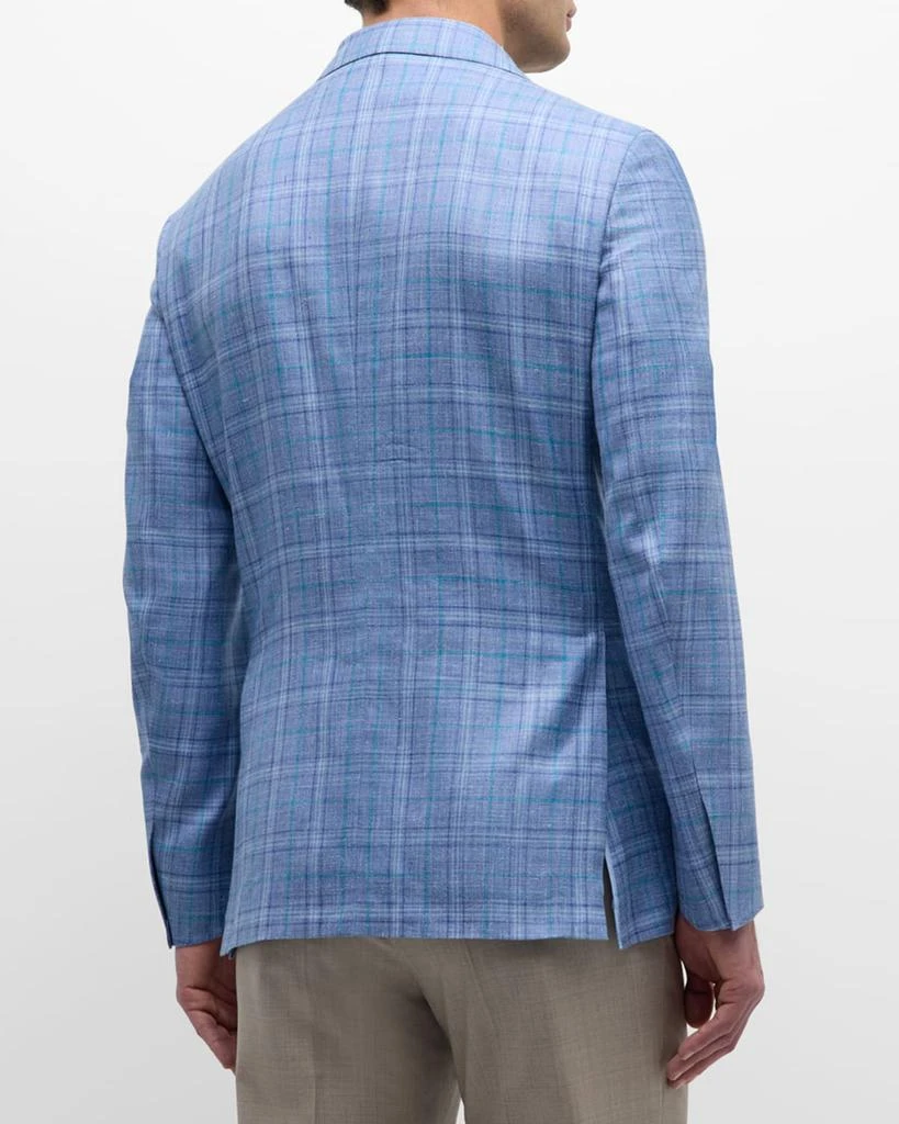 Brioni Men's Cashmere-Blend Plaid Sport Coat 5