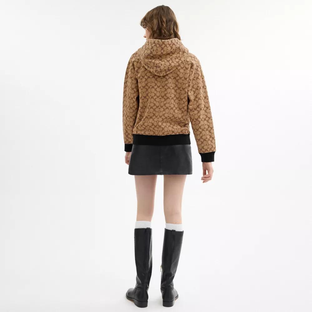 Shop All Over Signature Zip Hoodie on Sale at BeyondStyle