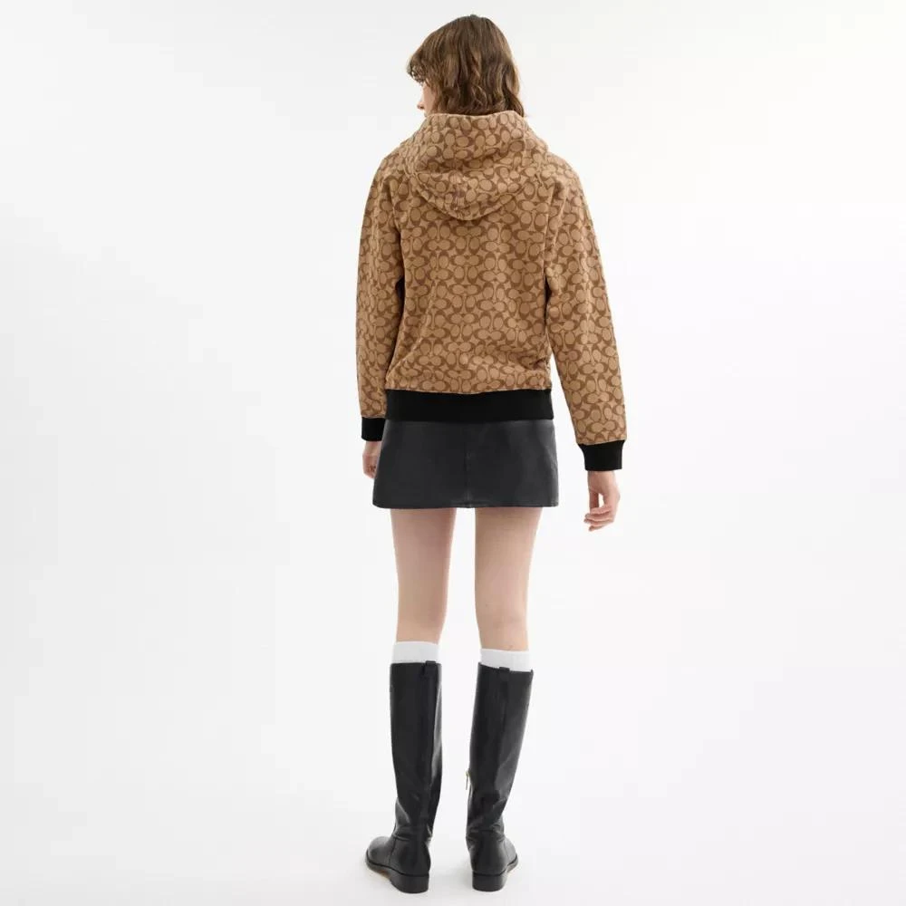 Coach All Over Signature Zip Hoodie 3