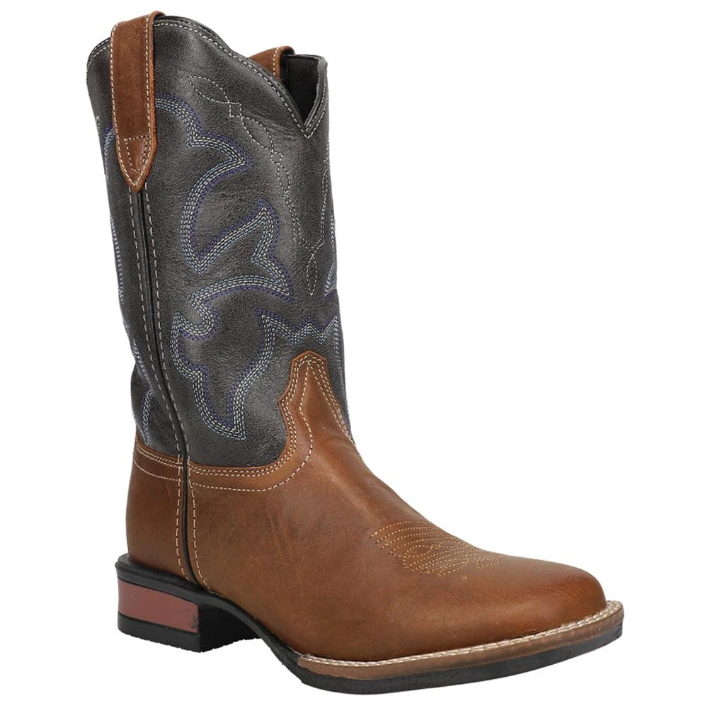 Roper Monterey Square Toe Cowboy Boots (Big Kid) 2