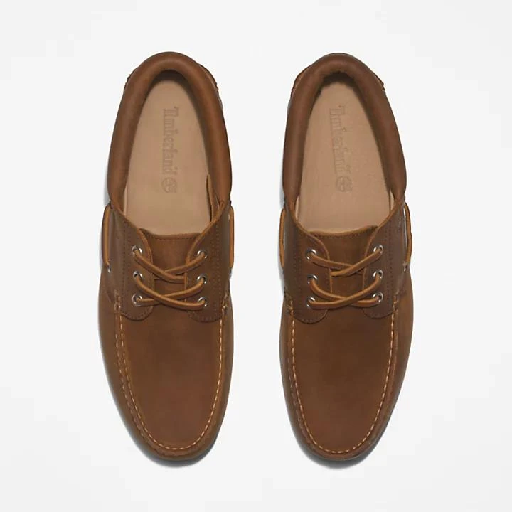 Timberland 3-Eye Lug Handsewn Boat Shoe for Men in Light Brown 2