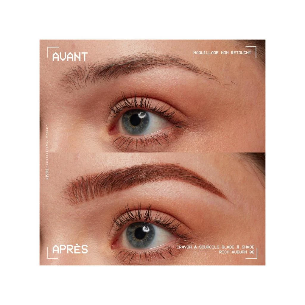 Octopus x Nyx Blade & Shade, Crayon Sourcils Double Embout, Tenue Jusqu'À 16H, Ash Blonde 22