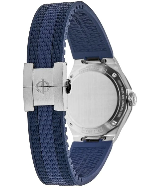 Baume & Mercier Baume & Mercier Riviera Blue Dial Rubber Strap Women's Watch 10689 4