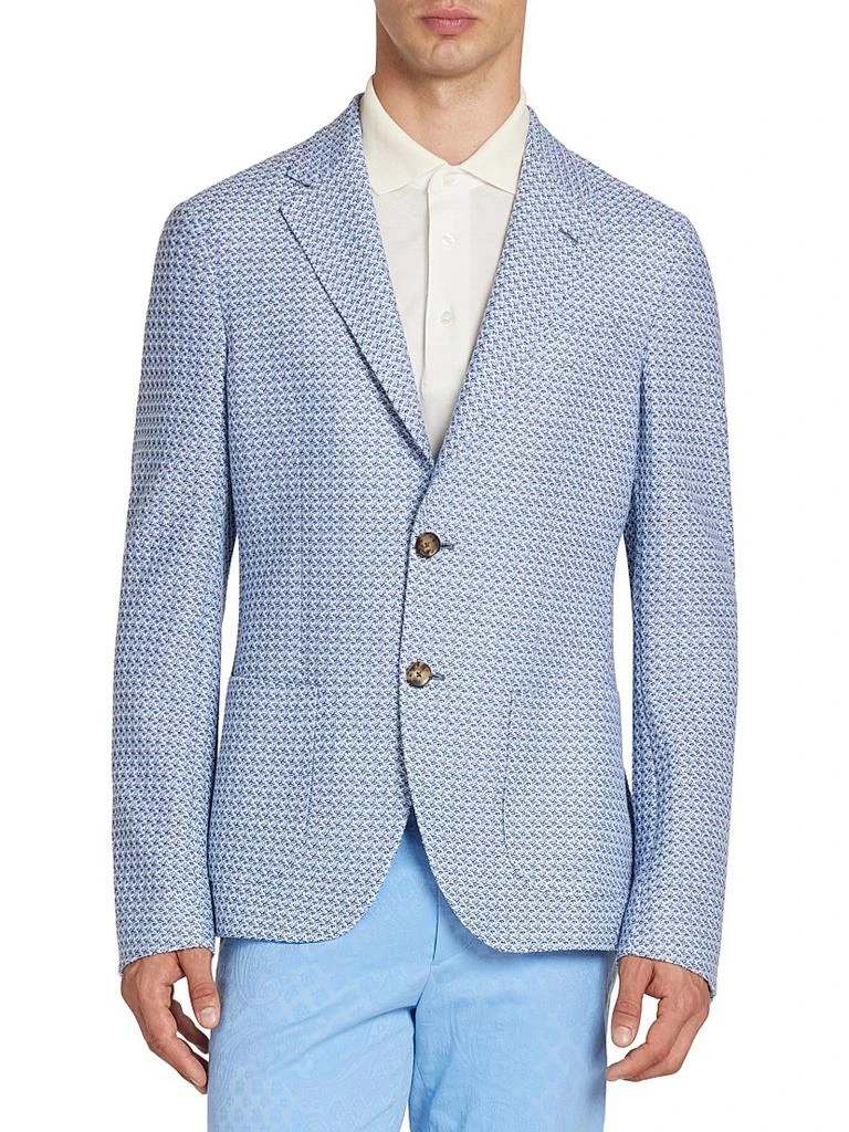 ETRO Roma Honeycomb Cotton Sport Jacket 3