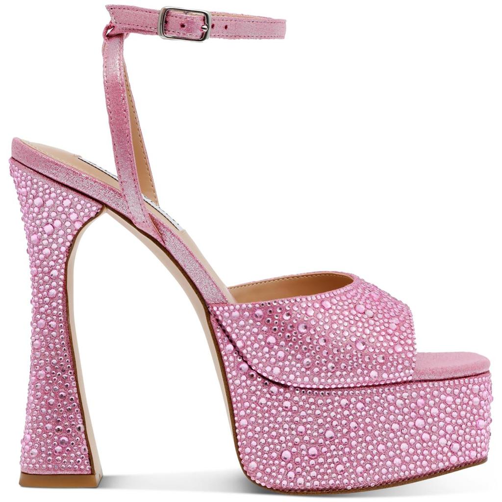 Steve Madden Lightness Womens Faux Suede Block Heel Platform Heels