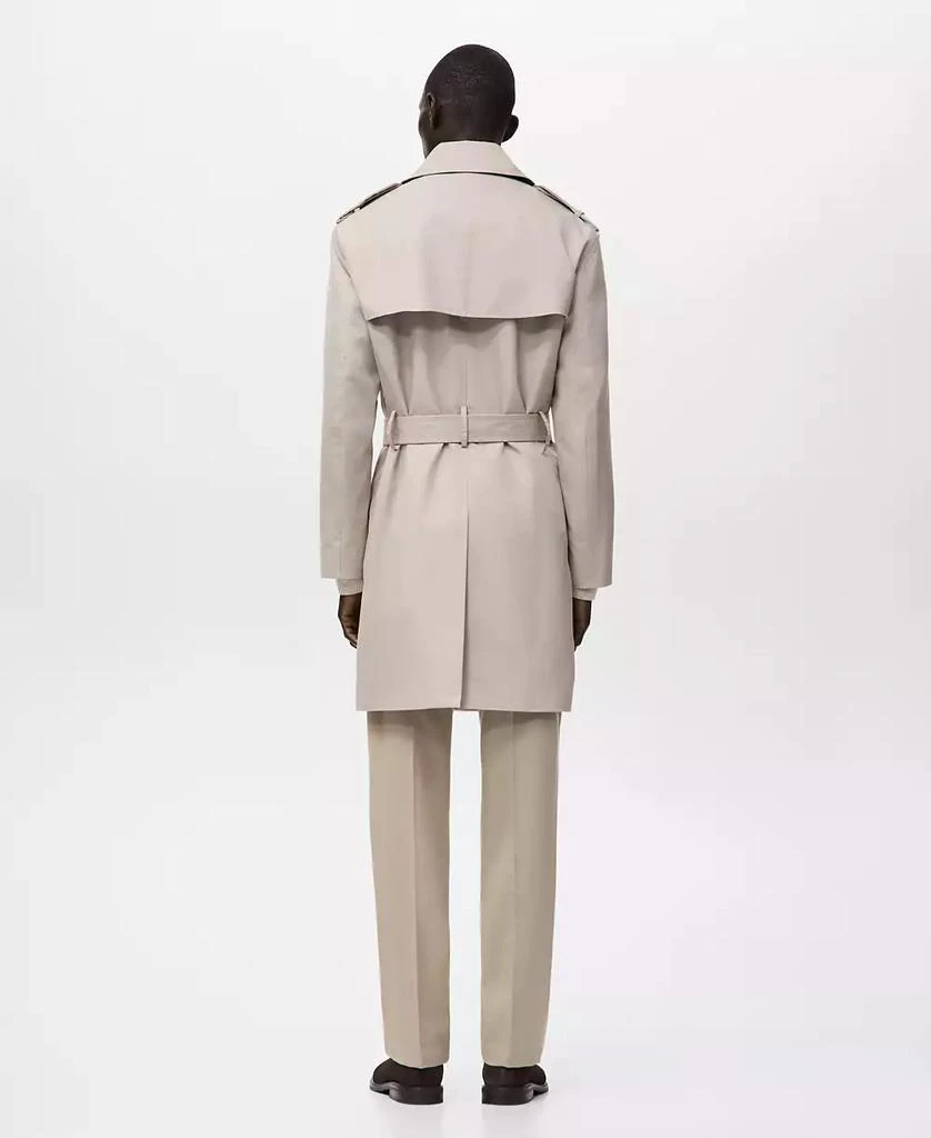 Mango Men
s Water-Repellent Belted Trench Coat 6