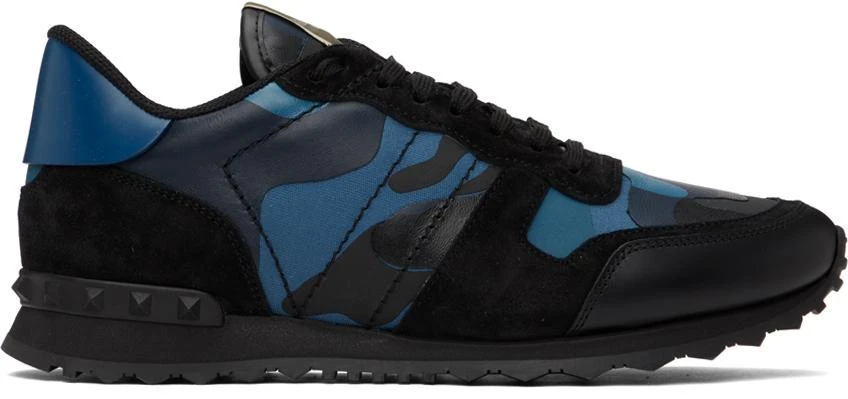 Valentino Black & Blue Rockrunner Sneakers 1