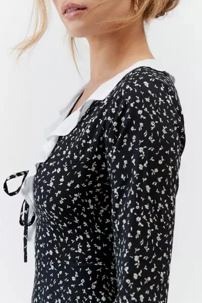 Motel Motel Darira Ruffle Long Sleeve Mini Dress 4