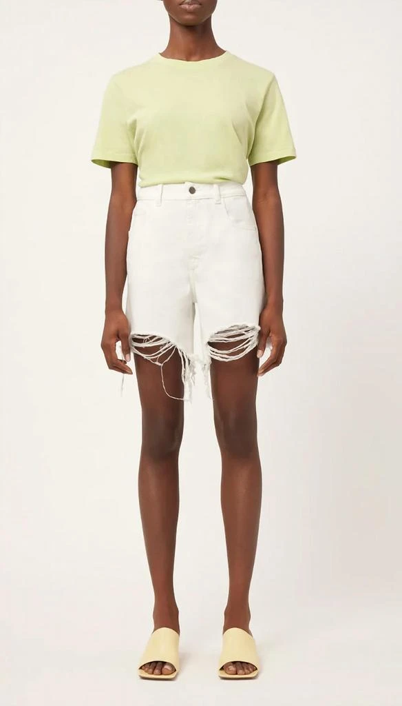 DL1961 - Women's Emilie Short High Rise Vintage In White 1