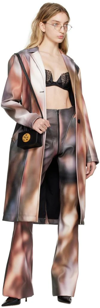 Puppets and Puppets Multicolour Cutout Faux-Leather Trousers 4
