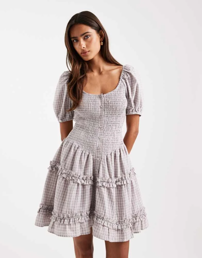 drop waist bandeau maxi dress Exclusive Fashionkilla double sculpted slinky bandeau drop waist ruffl –  Fashionkilla Online main image 0