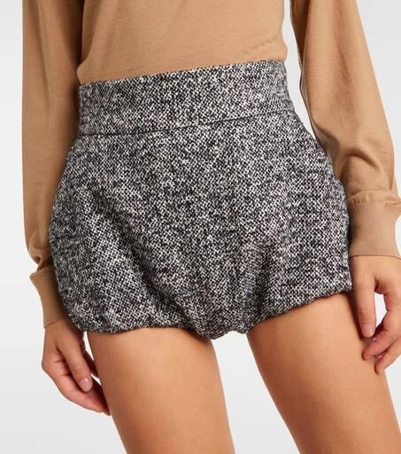 Dolce 
Gabbana Wool and silk-blend high-rise shorts 4