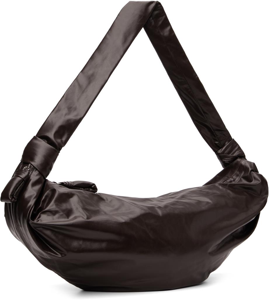 Lemaire Burgundy Large Soft Croissant Bag