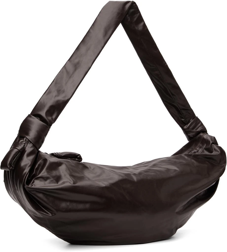 Lemaire Burgundy Large Soft Croissant Bag 2