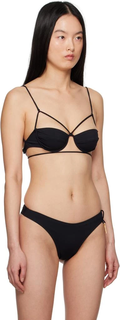 Jacquemus Black 
Le Haut De Maillot Signature
 Bikini Top 2