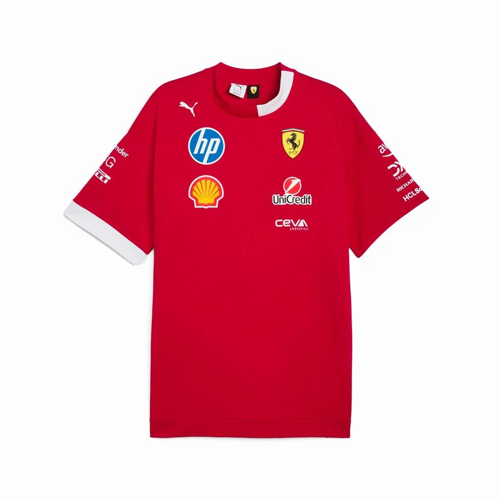 Puma PUMA Scuderia Ferrari F1 2025 Driver
s Oversized Tshirt