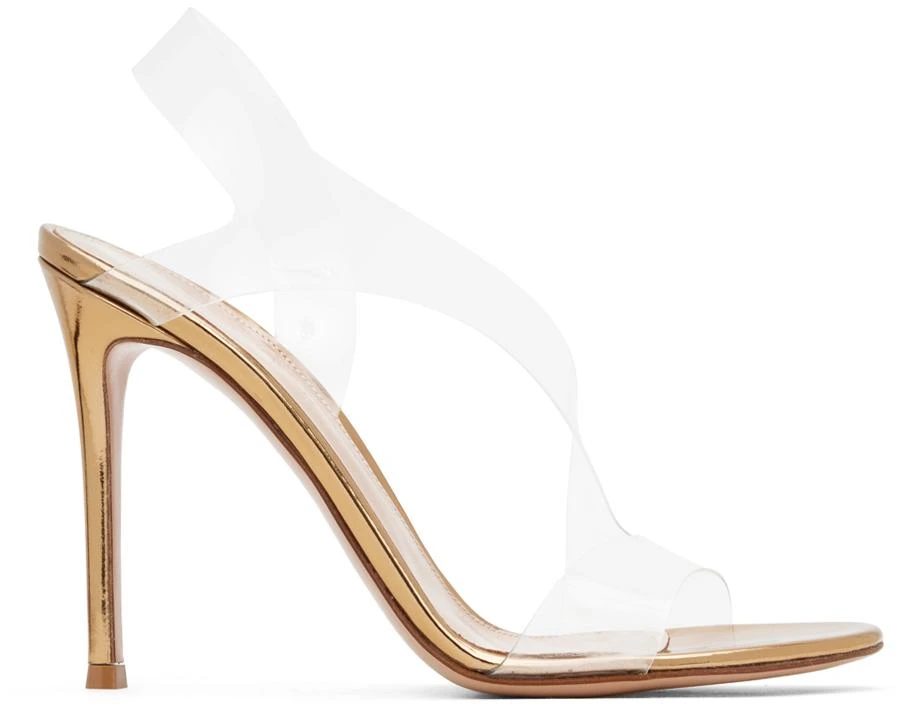 Gianvito Rossi Gold Metropolis Heeled Sandals 1