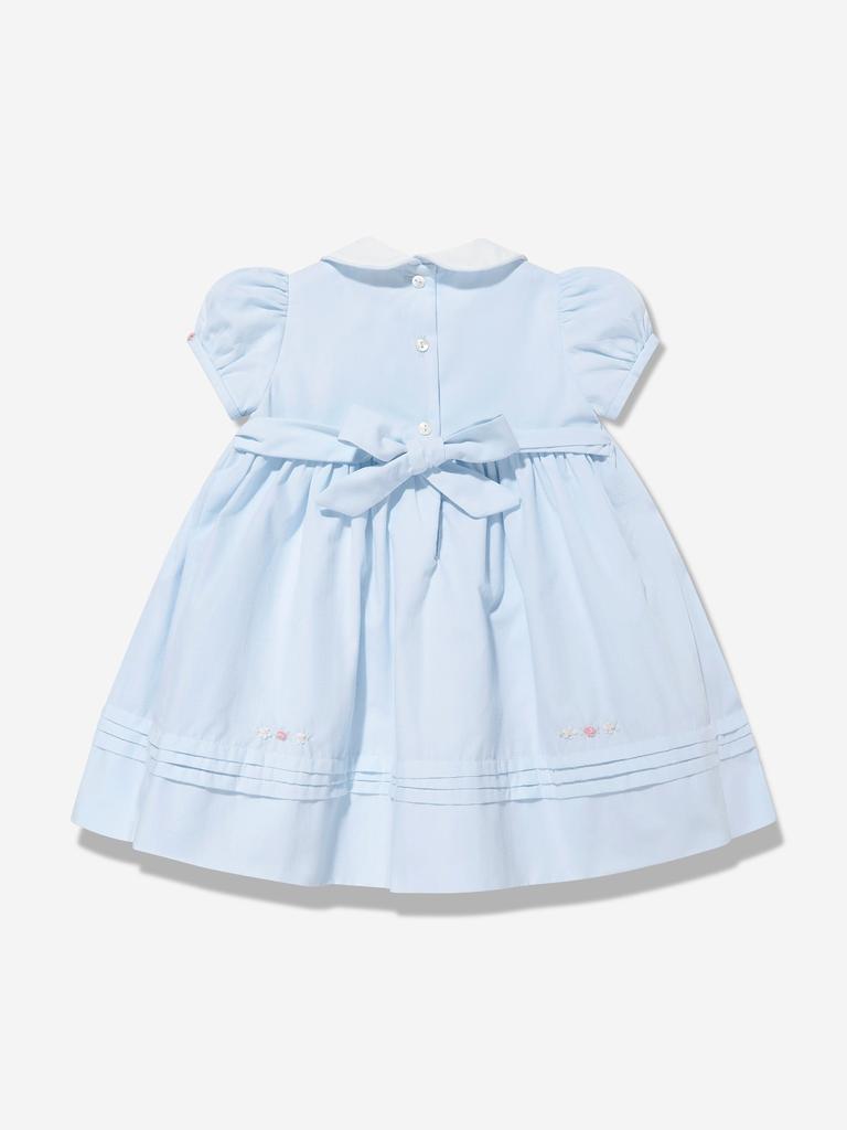 Sarah Louise Baby Girls Smocked Dress in Blue