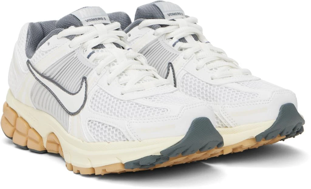 NIKE White Zoom Vomero 5 Sneakers 4