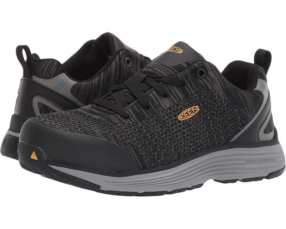 Keen Utility Sparta 1021349 Men's 11 Black Aluminum Toe ESD Work Shoes EEE4103 1