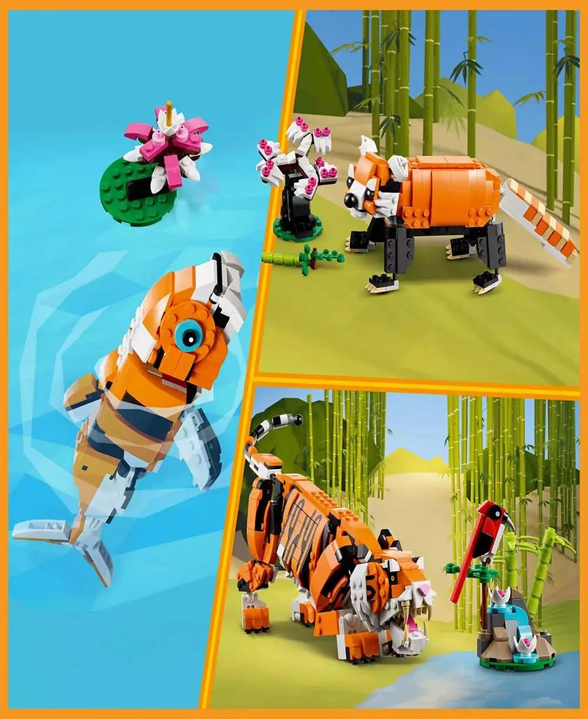 LEGO Creator 31129 3-in-1 Majestic Tiger Toy Building Set 5