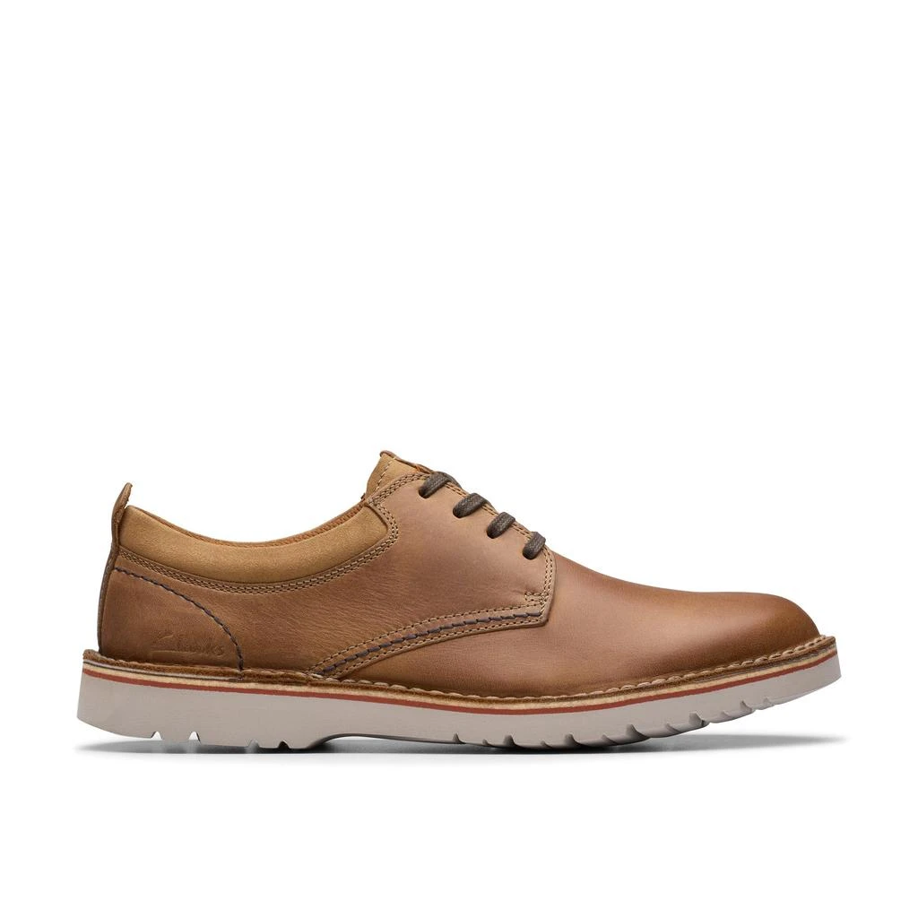Clarks‎ Eastridge Leather Low Oxford Men\'s Light Brown US 7W Men main image 2