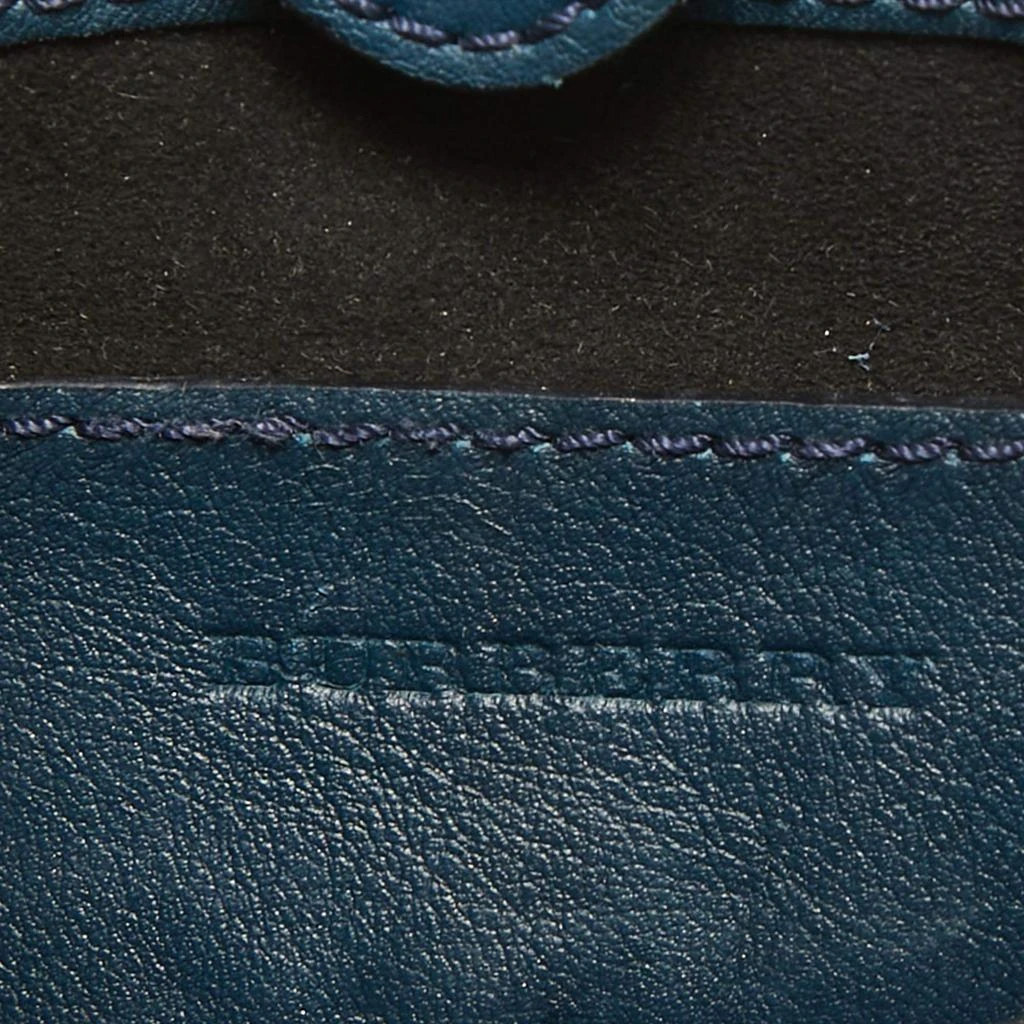 Burberry Burberry Blue Suede Mini Fringe Bucket Bag 9