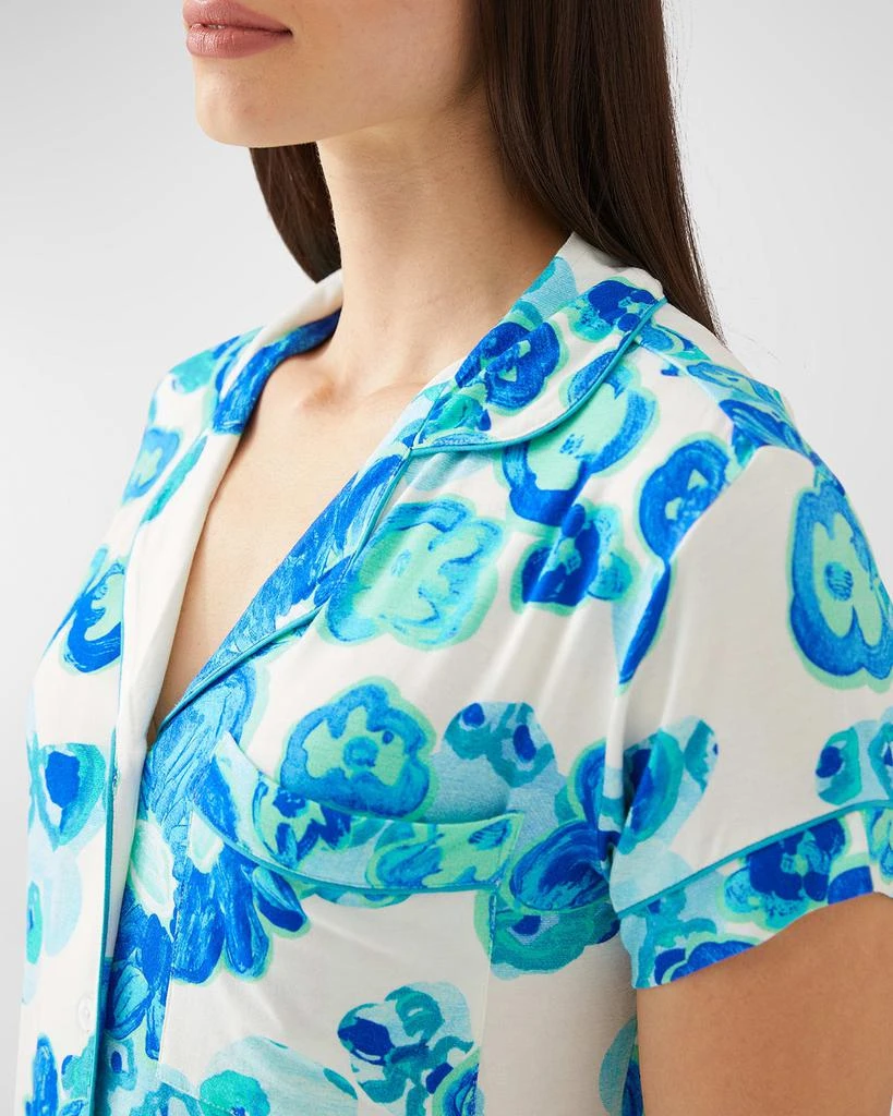 ALIVIA Jenna Floral-Print Jersey Pajama Set 3
