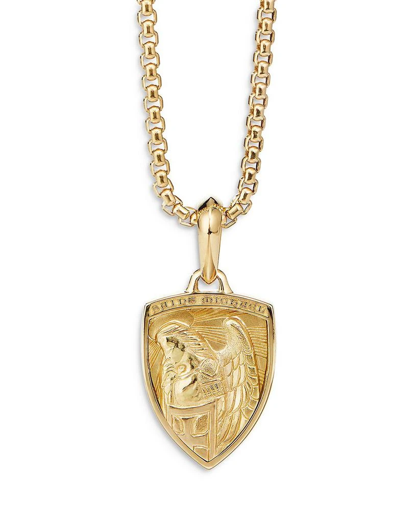 David Yurman St. Michael Amulet in 18K Yellow Gold 2