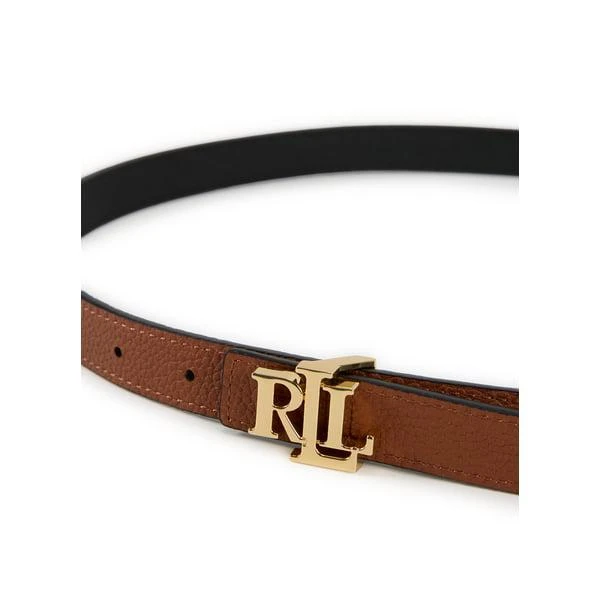Lauren Leather logo belt