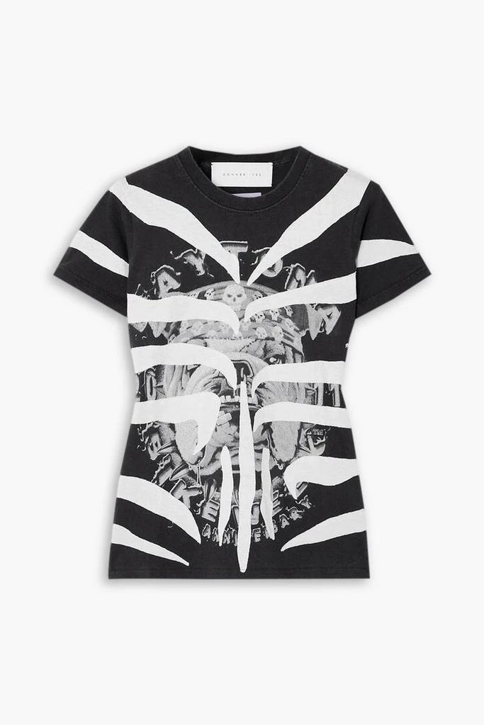 CONNER IVES Appliquéd printed cotton-jersey T-shirt 1
