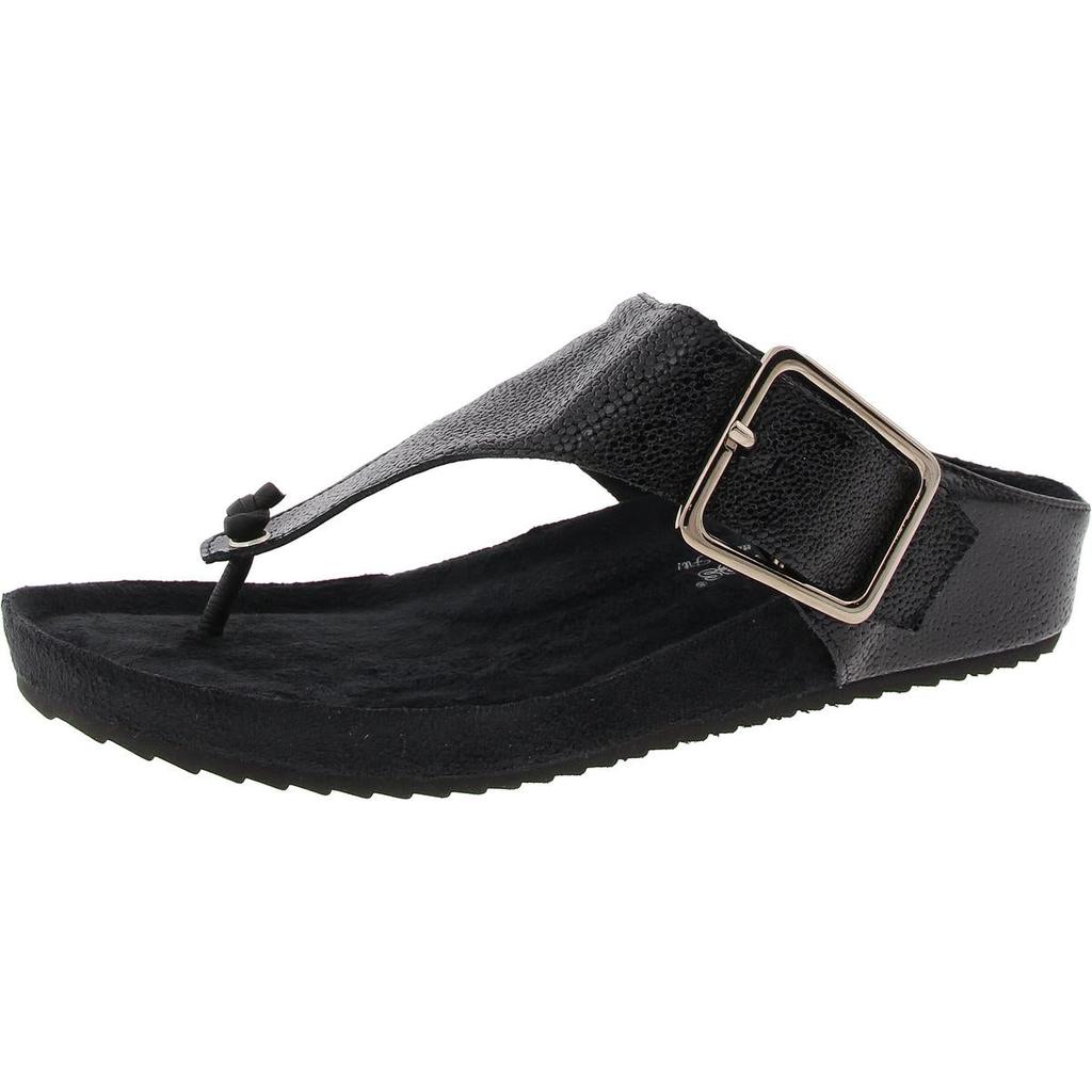 Walking Cradles Phoebe Womens Patent Leather Thong Slide Sandals
