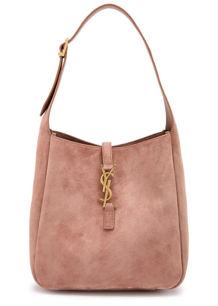 Yves Saint Laurent Le 5 à 7 small suede hobo bag 1