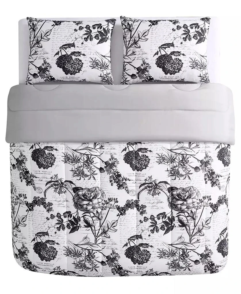 Hallmart Collectibles Painted Script 3 Piece Reversible Comforter Sets, Exclusively at Macy’s 4