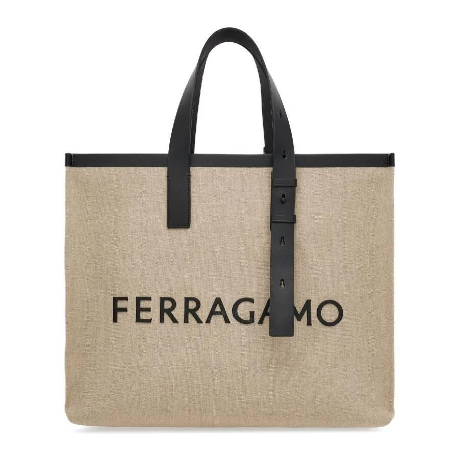 Salvatore Ferragamo Embossed Logo Tote Bag 1
