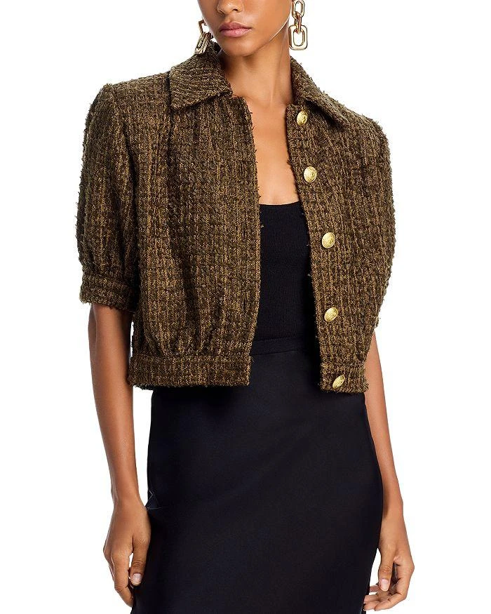 L'Agence Cove Tweed Cropped Jacket 1