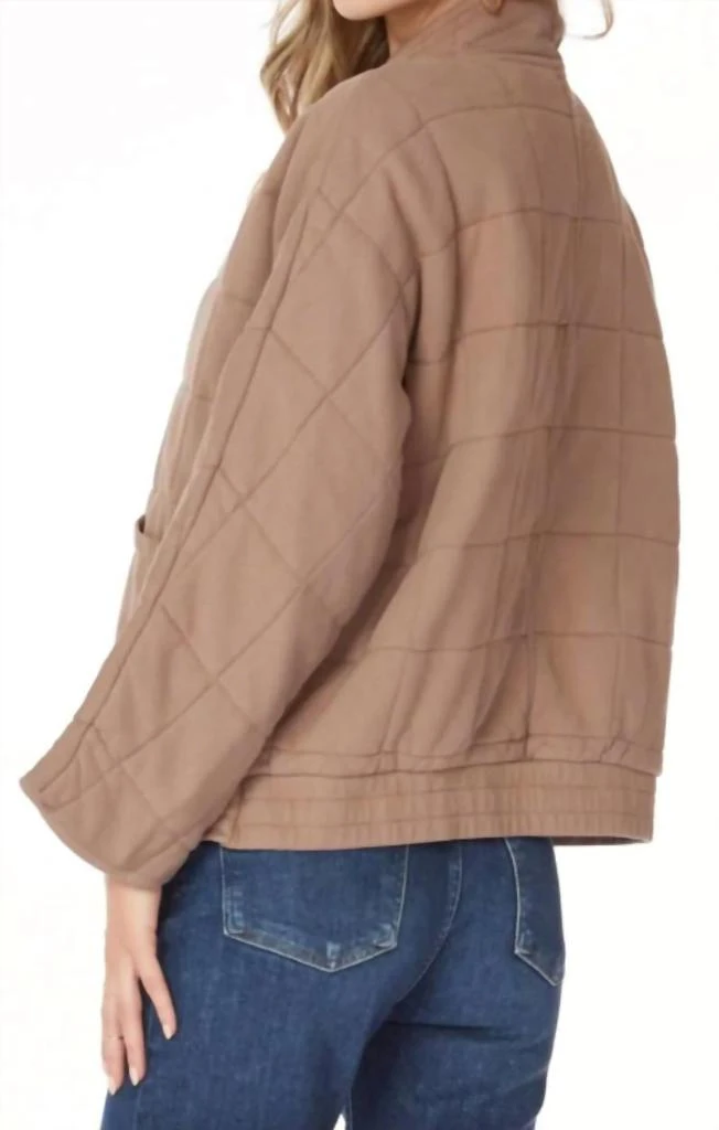 Bobi Bobi - Mockneck Straight Sleeve Jacket 2