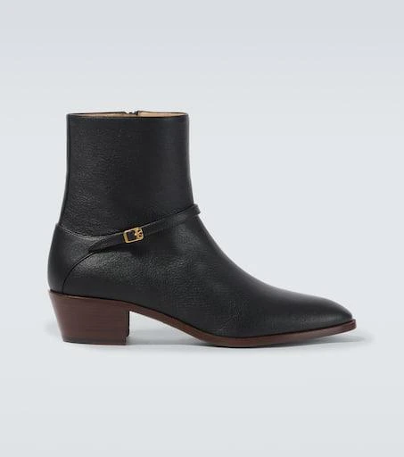 Valentino Pat VLogo Signature leather ankle boots 1