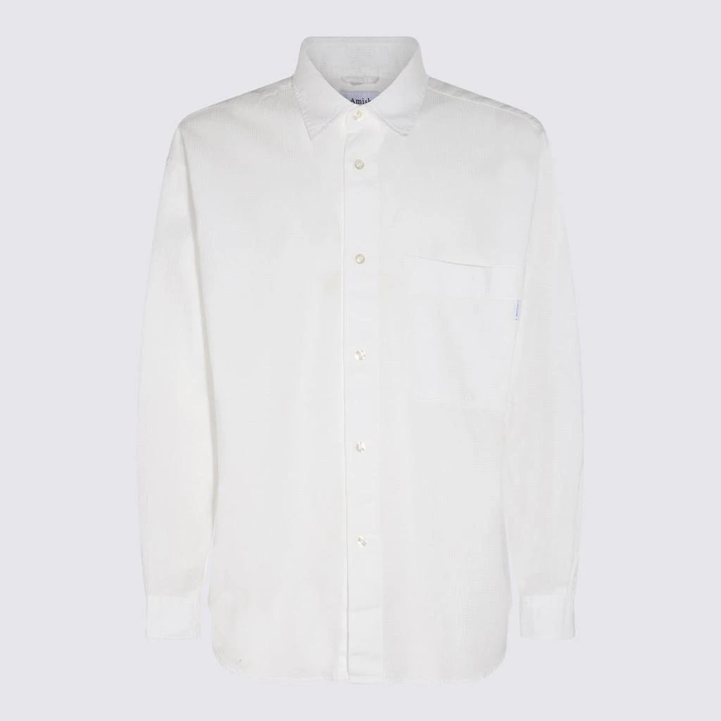 Amish Amish White Cotton Shirt 1