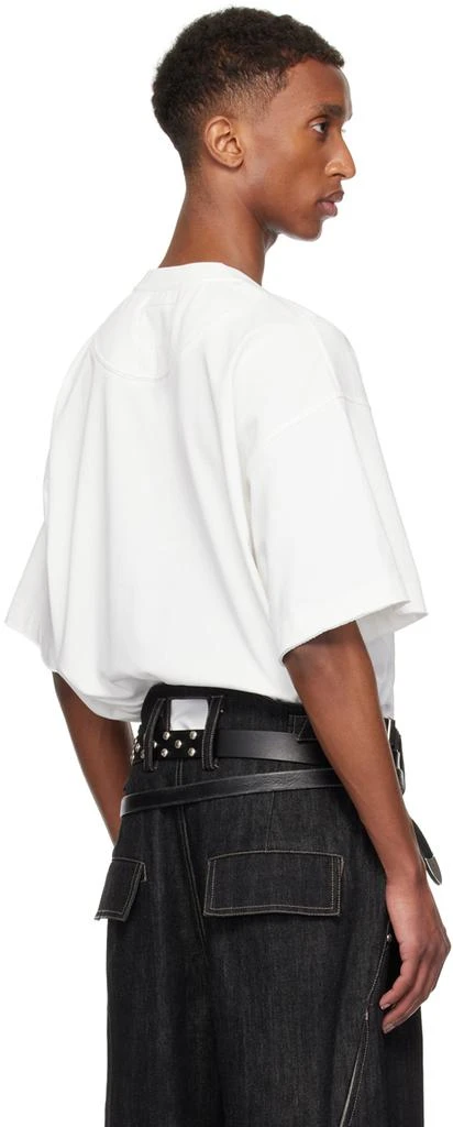 NULLUS White Envelope Slit T-shirt 3