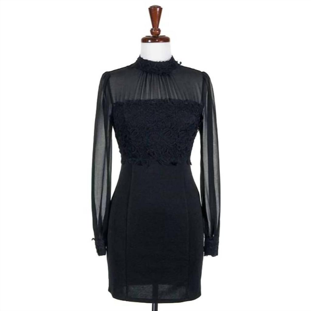 Double Zero Double Zero - Women's Sheer Lace Dress