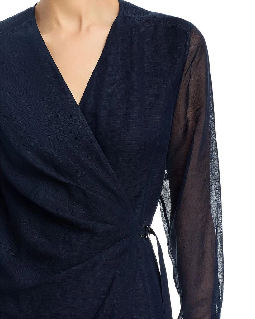 Hugo Boss Dosala Surplice Long Sleeve Wrap Dress 3