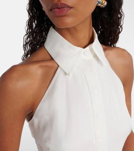 Max Mara Bridal Tunca semi-sheer silk jumpsuit 4