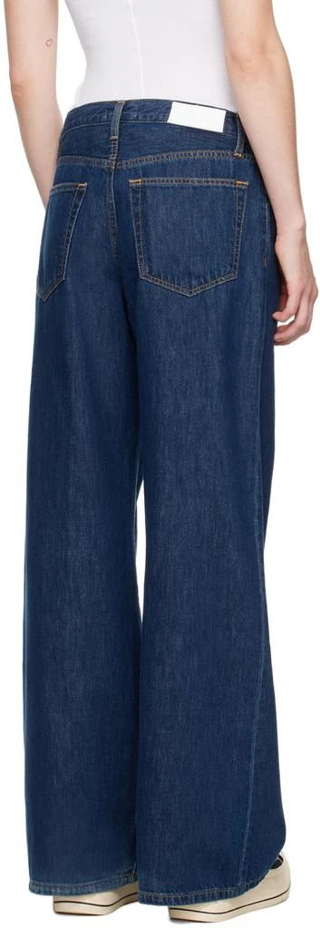 Re/Done Indigo Mid Rise Palazzo Jeans 3