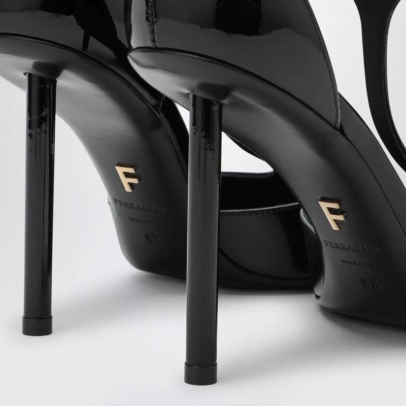 Salvatore Ferragamo Black Pump T-strap in patent leather 5