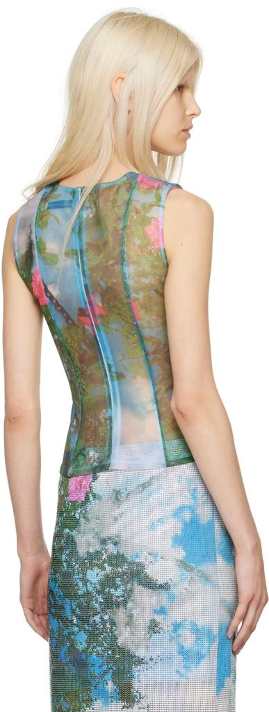 Christopher Esber Blue & Green Lucid Viva Blouse 3