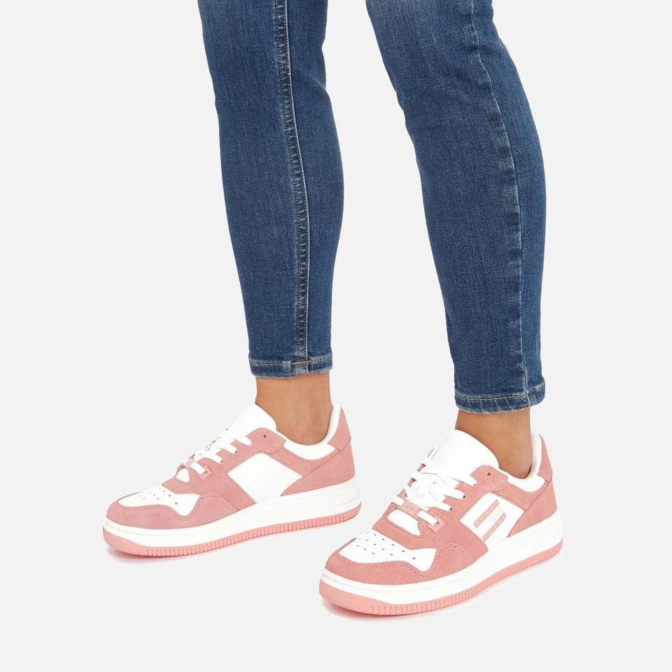 Tommy Jeans TOMMY JEANS WOMEN'S LEATHER SUEDE BASKETBALL TRAINERS 4